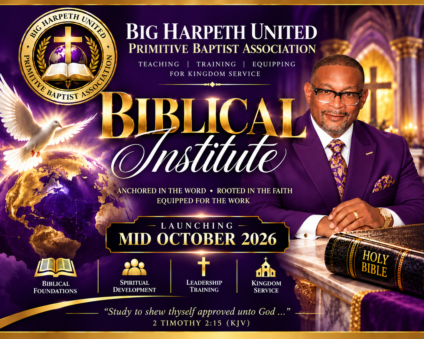 Big Harpeth United Primitive Baptist Association Biblical Institute — launching mid October 2026